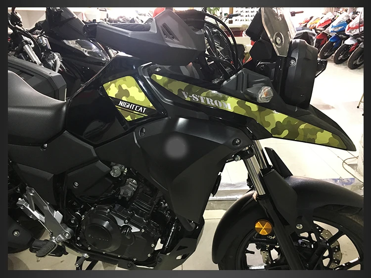 Motorcycle 2D Fairing Emblem Sticker Trim Decal Full Set For Suzuki DL250 V-Storm250 SM Professional Design 3 Colors | Автомобили и
