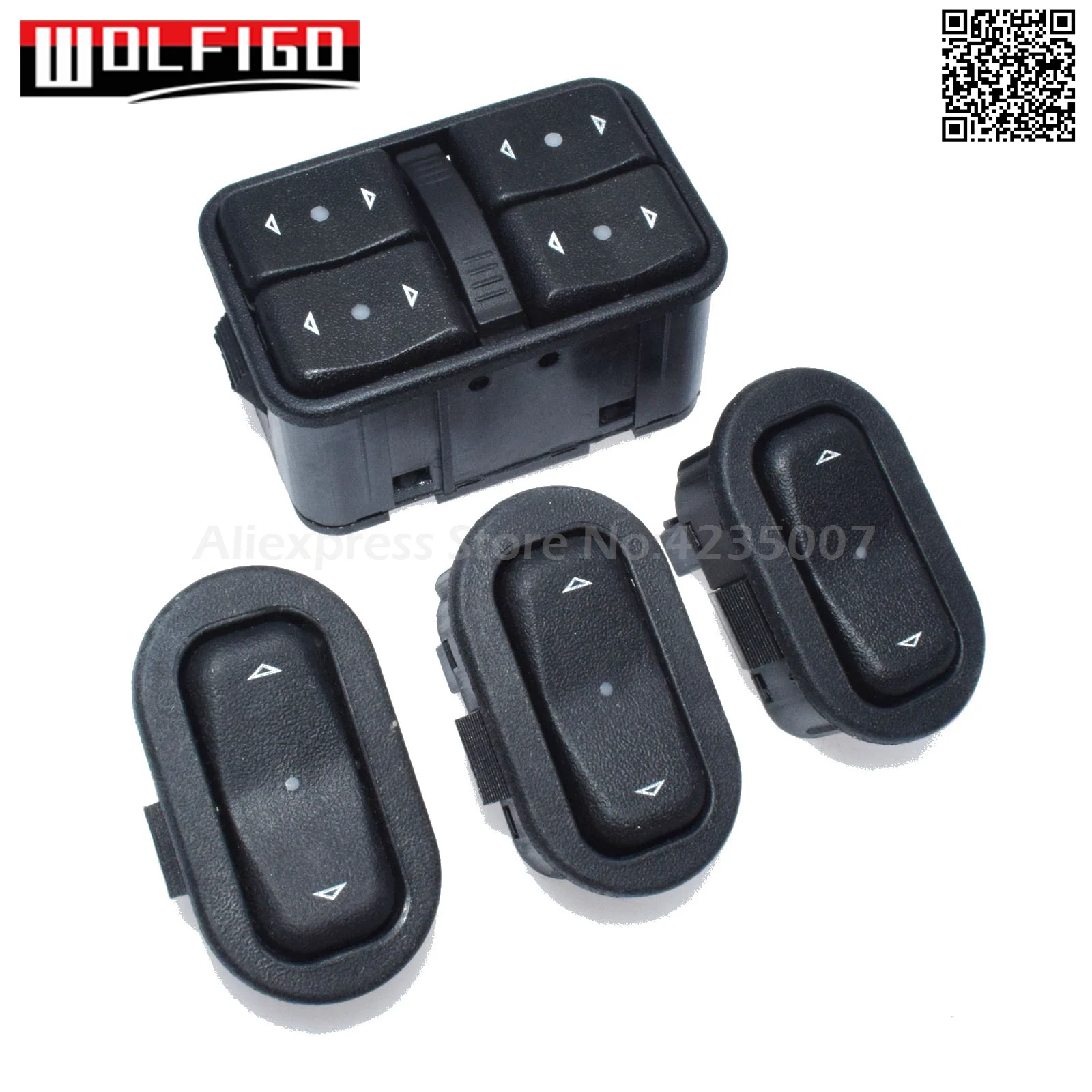 WOLFIGO New Master One электрическая кнопка переключения окон 90561086 6240106 90561388 для Vauxhall Opel Astra