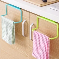 plastic hanging holder towel rack multifunction cabinet door back kitchen accessories home storage bathroom furniture toallero
