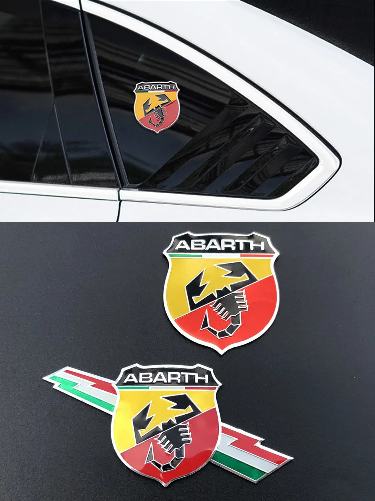 

Car Styling 3D Metal Body Logo Sticker Badge Emblem Decal For Abarth Scorpion Auto Decoration Accessories