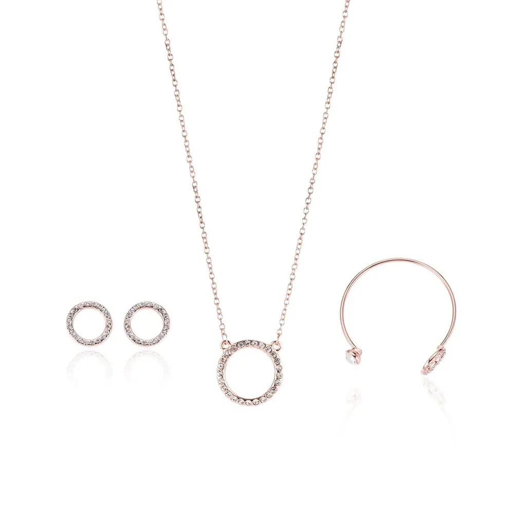 Новинка 2018 роскошный дизайн женское ожерелье серьги браслет кольцо ювелирное