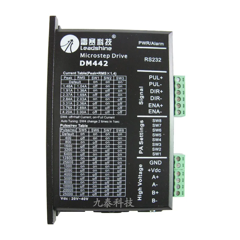 Leadshine Цифровой Драйвер шагового двигателя DM442 на базе DSP дизайн Nema17 к Nema 23 шаговый