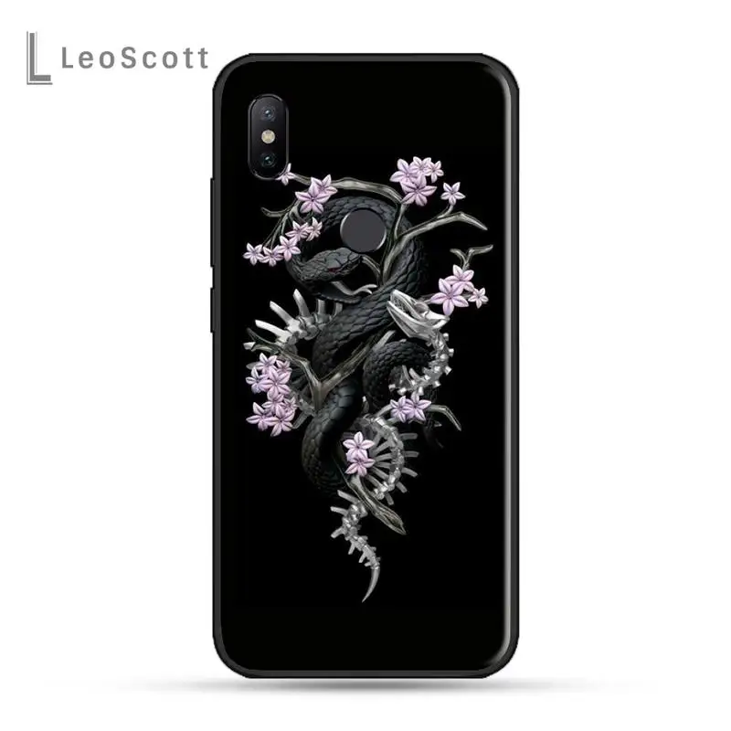 

Hand Snake Flower animal Phone Case For xiaomi Redmi 5 5A plus 7A 8 note 2 3 4 5 5A 6 7 GO K20 A2