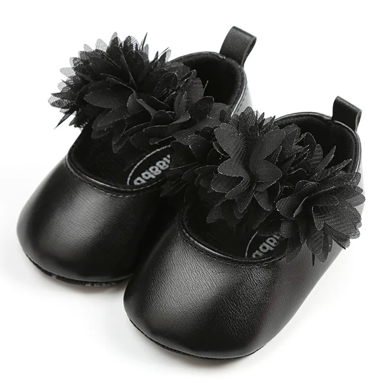

Flowers Baby Shoes PU Newborn Fashion Spring Baby Girl Shoes PU Flowers First Walker 4 Color Baby Girl Shoes 2018 New