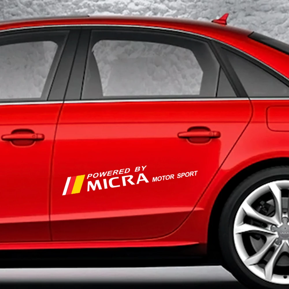 2 шт. моторы спортивные виниловые наклейки для автомобиля из ПВХ Nissan Micra