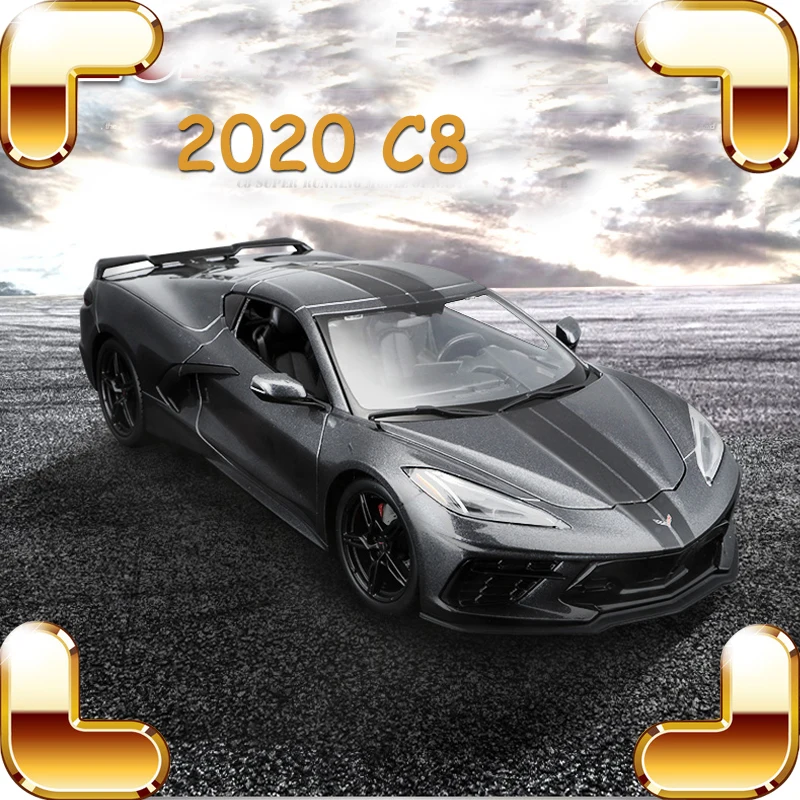 

Новое поступление, подарок, модель 2020 Stingray Coupe 1/18, металлический автомобиль, спортивный автомобиль, сплав, имитация статической коллекции, л...