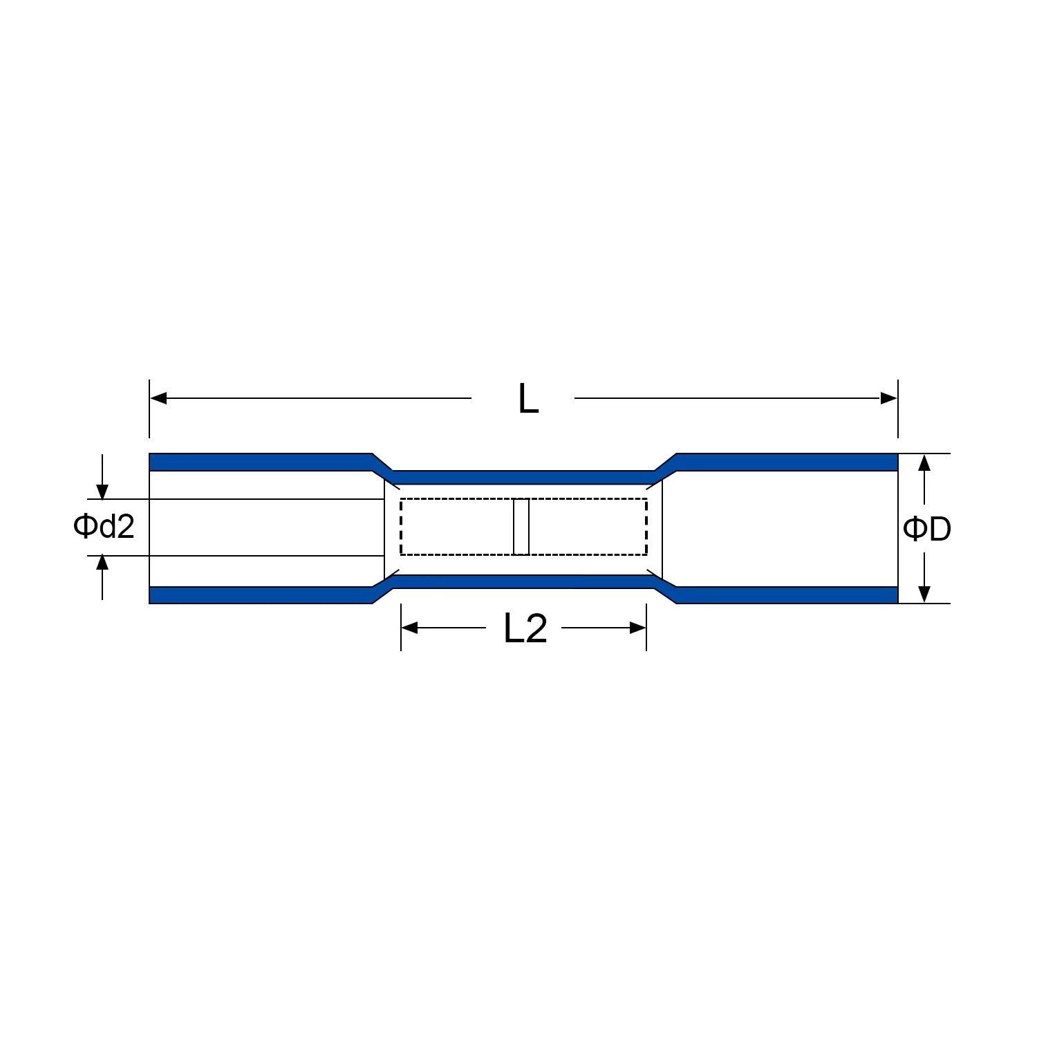 Термоусадочные стыковые обжимные клеммы красные синие желтые 3 размера