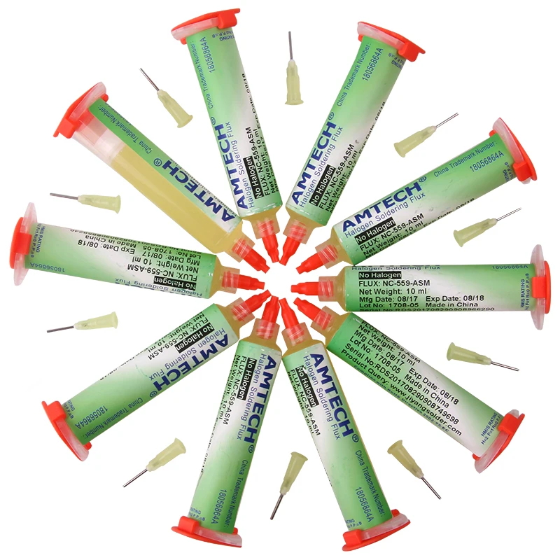 Amtech Nc-559-asm пайка с флюсом паста пайка с флюсом Flux de soldagem smd bga дозирующая игла флейта сварочный флюс флюс флюс для пайки паяльная паста