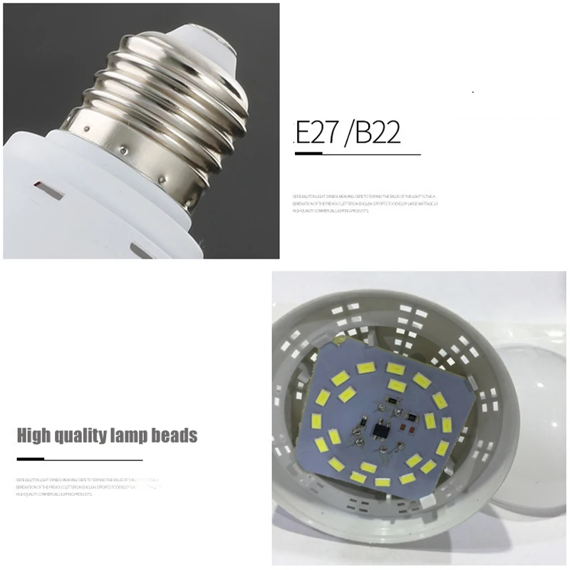 Светодиодная лампа E27 10 шт./лот 3 Вт 5 7 9 12 15 220 В 110 B22 SMD 5730 светодиодный прожектор