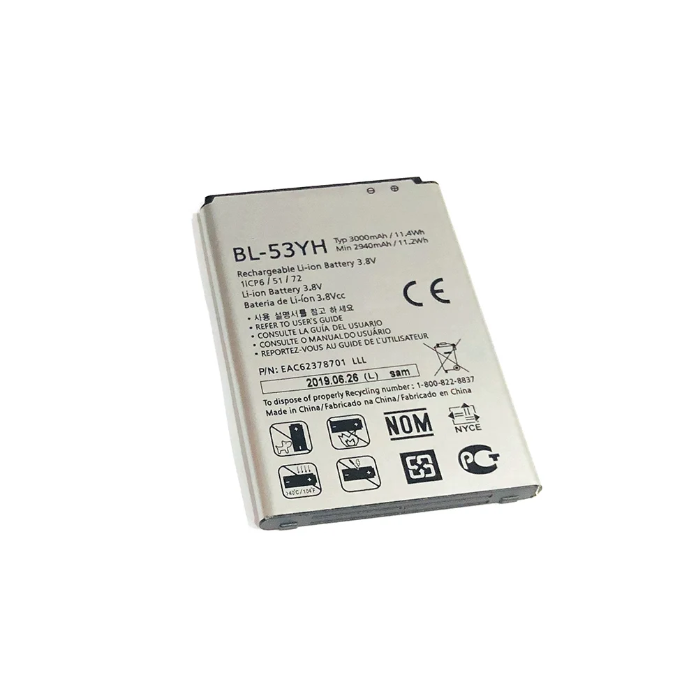 3000 мА/ч, BL-53YH Замена Батарея для LG G3 F400 F400K F460 F470 D830 D850 VS985 D850 D851 D852 D855 D857 D858 D859 LS990
