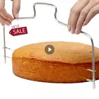 Двойная проволока резак для торта слайсер Регулируемый 2 линии из нержавеющей стали DIY разделитель для масла хлеба нож для теста кухонные инструменты для выпечки дома