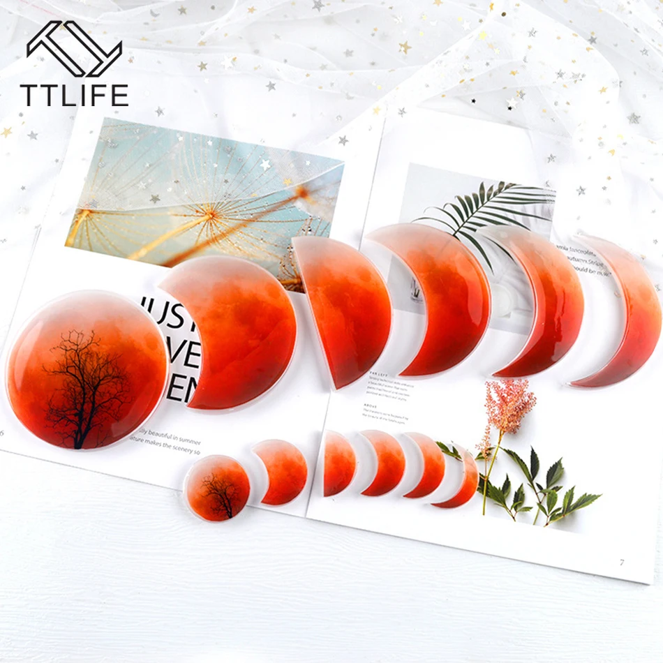 Подвеска Планета Луны формы из смолы сделай сам для украшений в виде полумесяца и