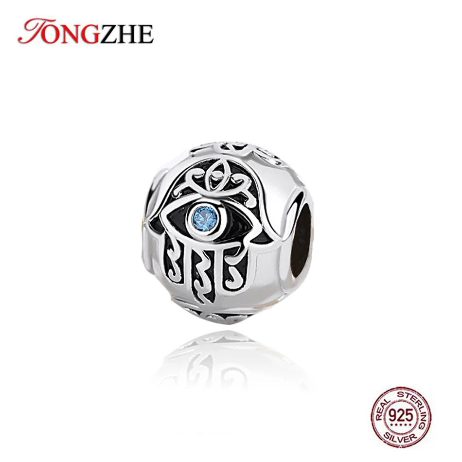 TONGZHE бусины из стерлингового серебра 925 пробы для изготовления винтажных