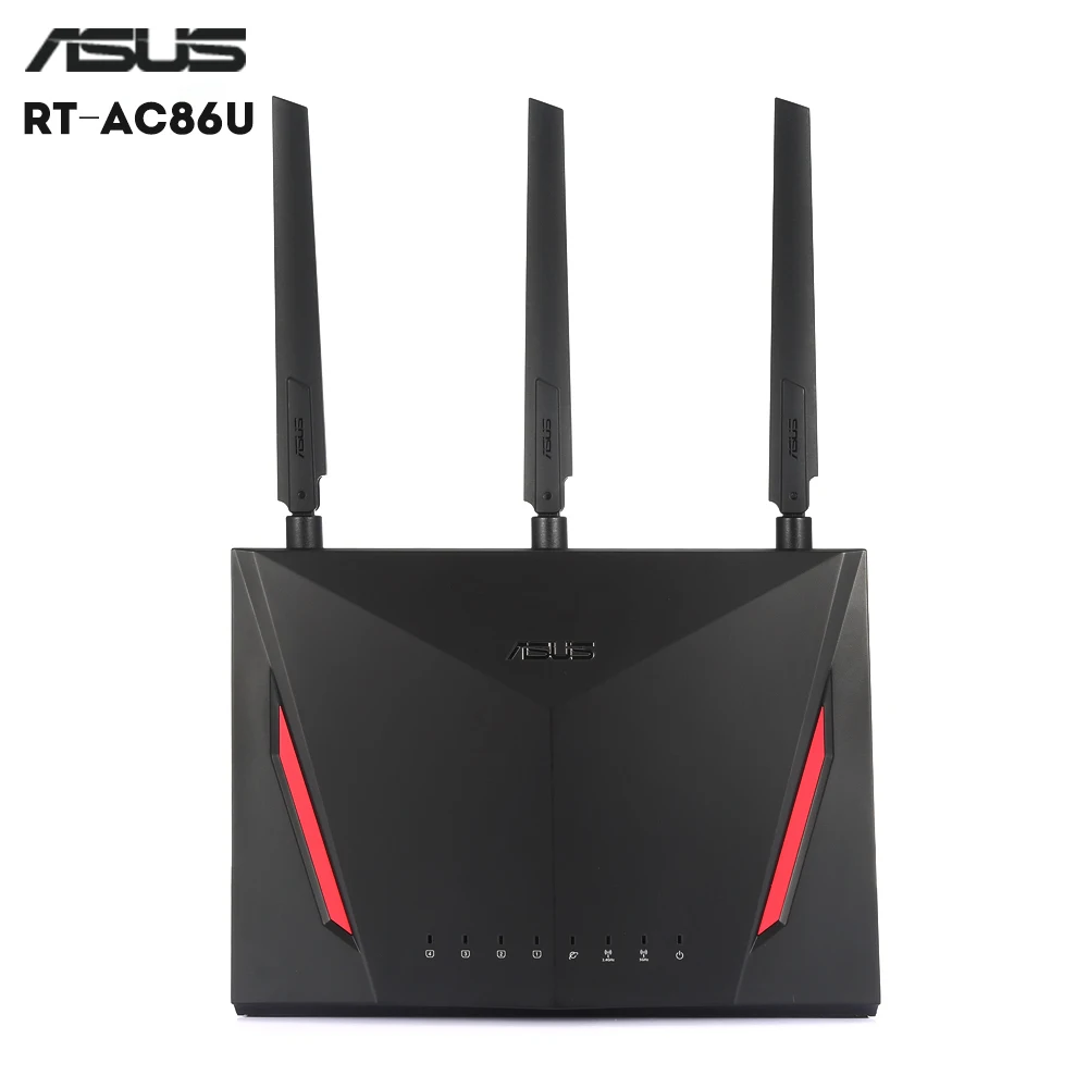 Маршрутизатор ASUS rt-ac86u, двухъядерный, 2,4 ГГц, 5 ГГц, AC, WiFi, 1000 Мбит/с, LAN для игр, поддержка USB