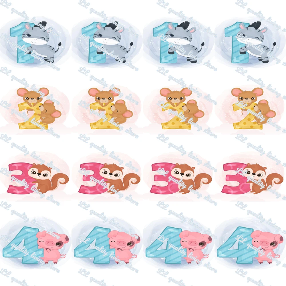 

16-75 мм, мультяшная забавная печатная корсажная лента с номерами животных, 50 ярдов/рулон, лента для одежды