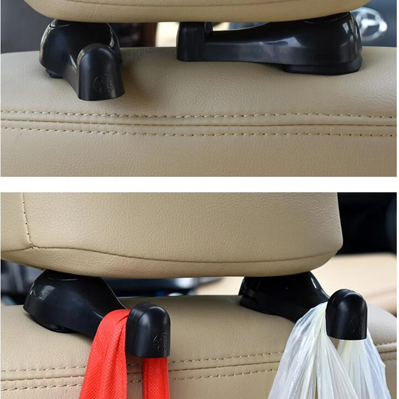 

2Pcs/Set Car Multi-Function Safety Hammer Hook Car Seat Back Creative Hook Car Rear Seat Broken Window Car Hook For Car Auto