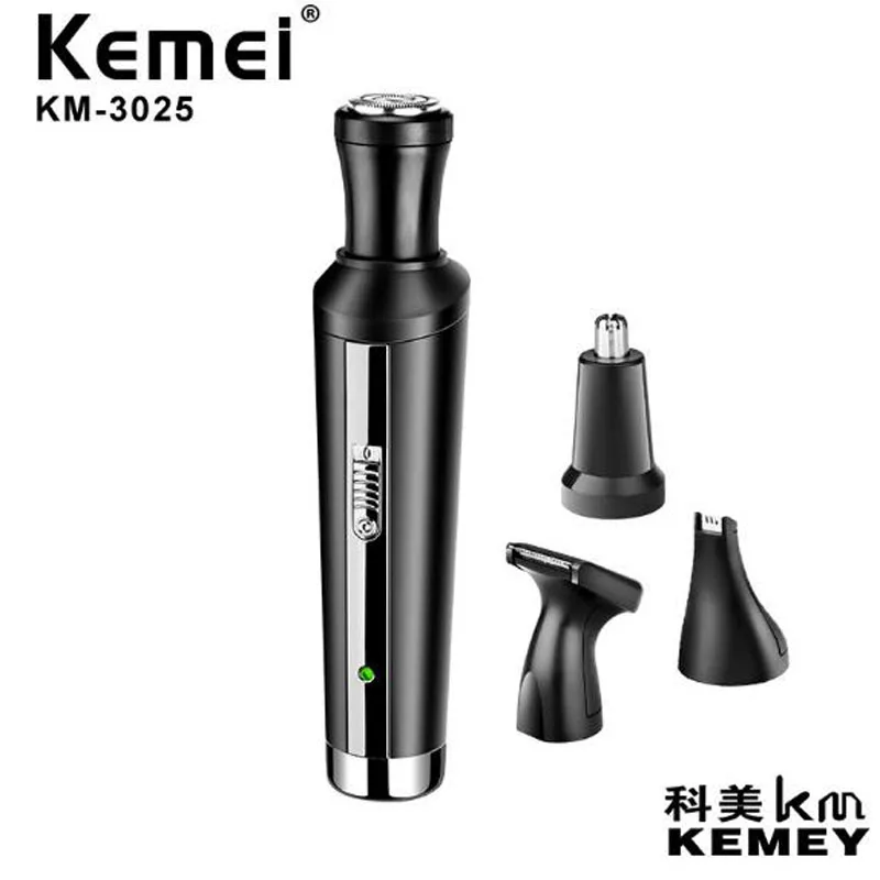 

kemei KM-3025 4 in 1electric hair trimmer nose trimmer beard trimmer skin shaver engraving sideburn rechargeable