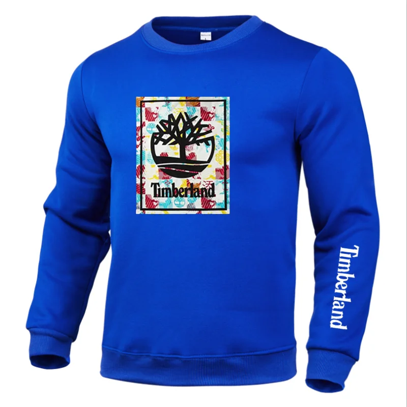 

2021 new men's round neck sweatshirt casual sweater high-end brand hip-hop popular autumn and winter fleece men's sweater hoodie