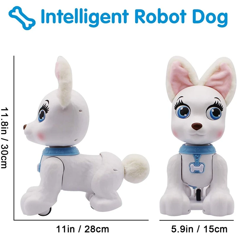 Remote Control Robot Dog Voice Puppy Intelligent Walking Dancing Programmable Electronic Pets for Kids | Электроника