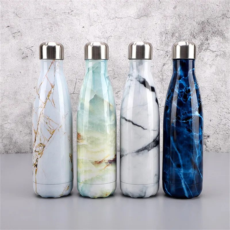 

Double Wall Insulated Cup Stainless Steel Leakproof Outdoor Sports Camping Hiking Cycling Water Bottle Coffee Mug Thermos 500ML