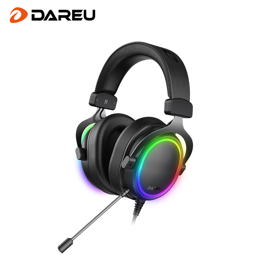 

Dareu EH925 Wired Gaming Headset 7.1 Surround Sound Memory Foam Ear Pads 53MM Drivers Detachable Microphone Multi Platform