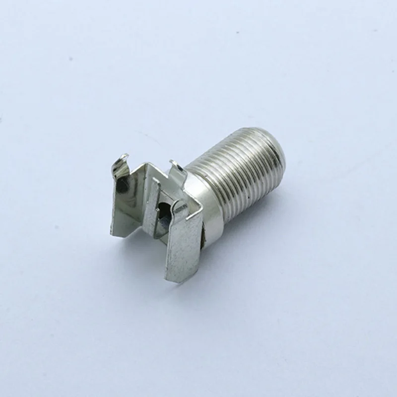 10 шт./лот металлический CATV кабель ТВ разъем на PCB правый угол F|Соединители| |