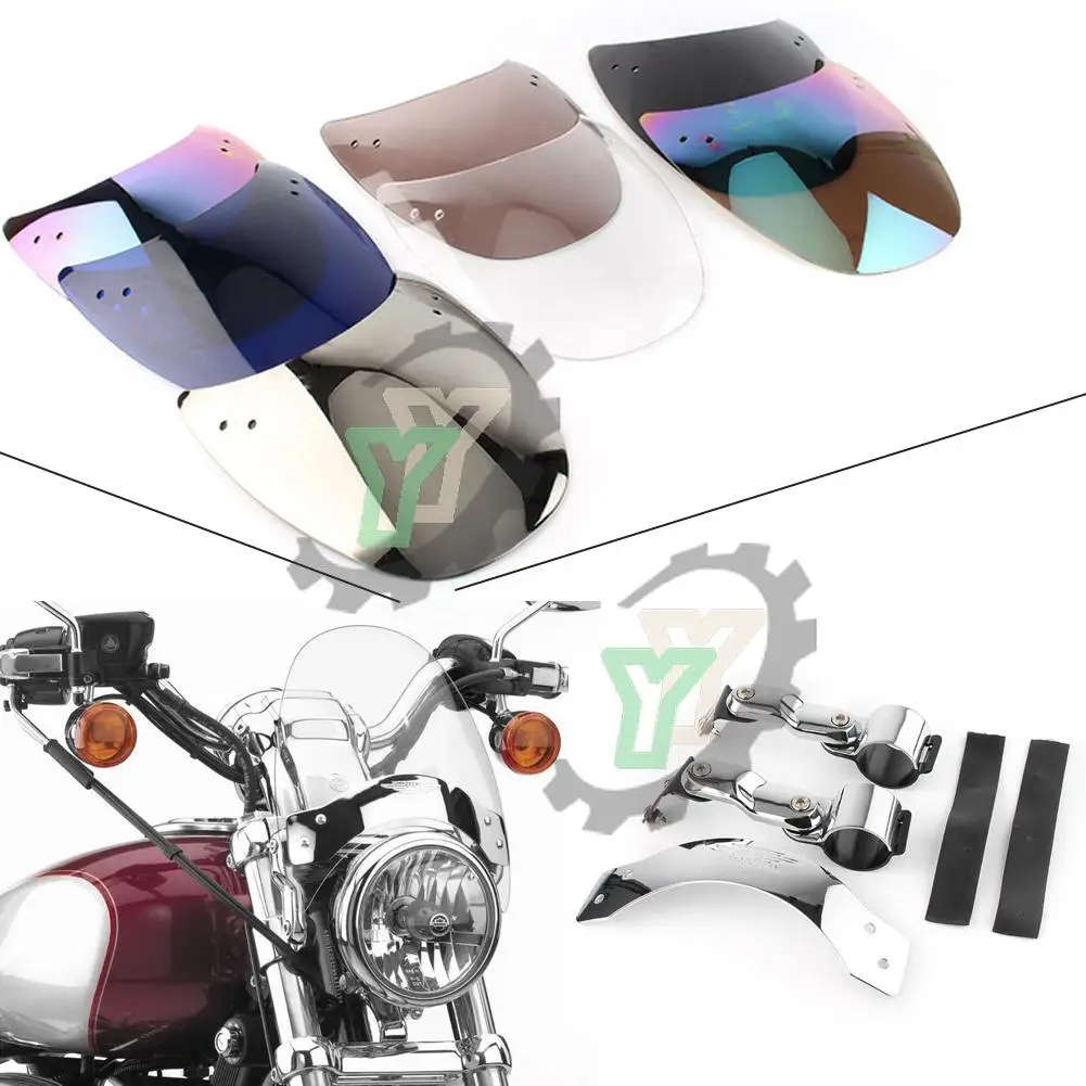 

cafe racer motorcycle Windshield motorbike Wind Deflector For Harley Davidson Street Rod 2006-2007 Softail Breakout 2013-2017