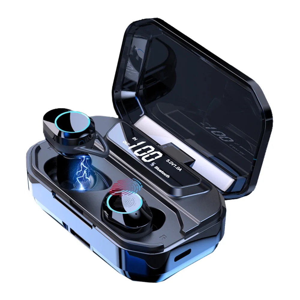 DOCIDACI TWS 6D стерео HIFI Беспроводные Bluetooth 5 0 наушники Мини цифровой дисплей гарнитура