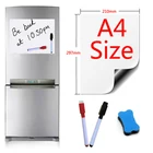 Магнитная доска формата а4 для холодильника, магнитные стикеры маркеров, ластиков, сообщение заметки досок, белая доска, гибкая, виниловая