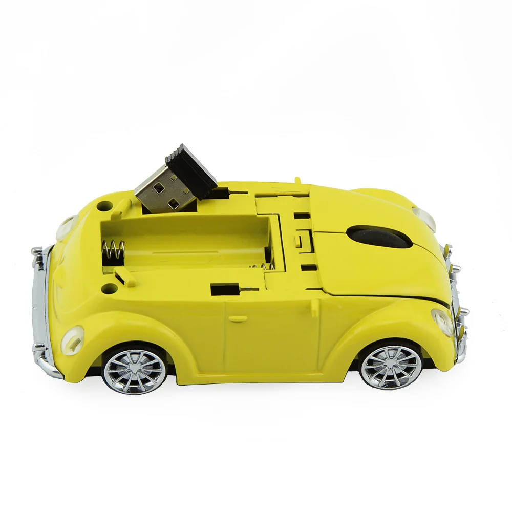 3D Рождественская USB оптическая беспроводная мышь VW Beetle в форме автомобиля, игровая мышь Beetle Mause для ПК, ноутбуков, компьютерных мышей