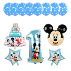 1 набор Disney черные чехлы для мобильных телефонов с Микки и Минни из алюминиевой фольги шары для свадьбы и дня рождения вечерние украшения воздушный шар с гелием Baby Shower Детские игрушки