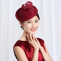 h3532 women fedoras hat autumn winter warm wool cap korean high quality fashion shopping thickened hats lady elegant retro caps