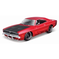 maisto 124 modified version 1969 dodge challenger rt highly detailed die cast precision model car model collection gift