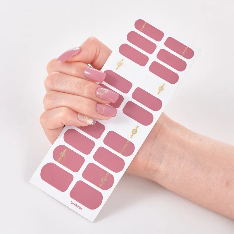

22 Tips/Sheet Solid Colors And Creative Nail Art Nail Adhesive Designer Nail Decals Nails Art Decoration Nailart Sticker Nailart