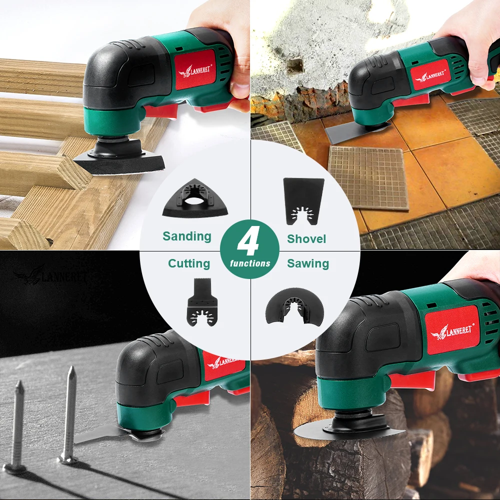 Вибропила Осциллирующий Инструмент 20 в литий ионный набор многофункциональный