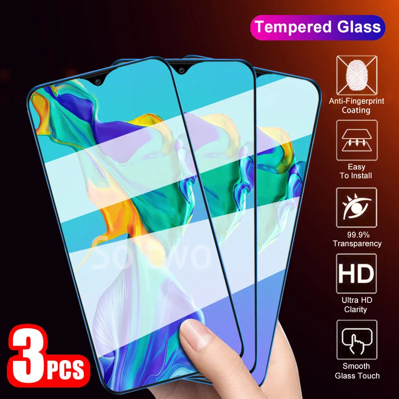 

3PCS Tempered Glass For Huawei P30 P20 40 P10 Lite Pro Screen Protector Film For Huawei Mate 10 20 30 lite pro Protective glass