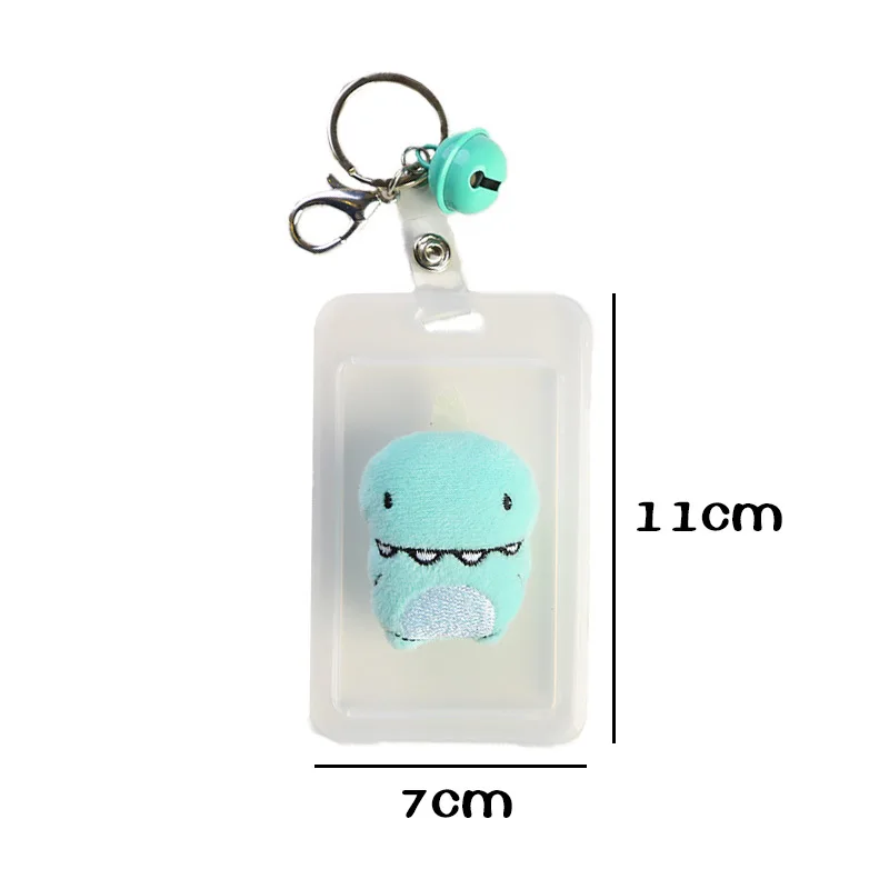 DIY пластиковый прозрачный ID держатель для карт милый мультфильм плюшевые значки
