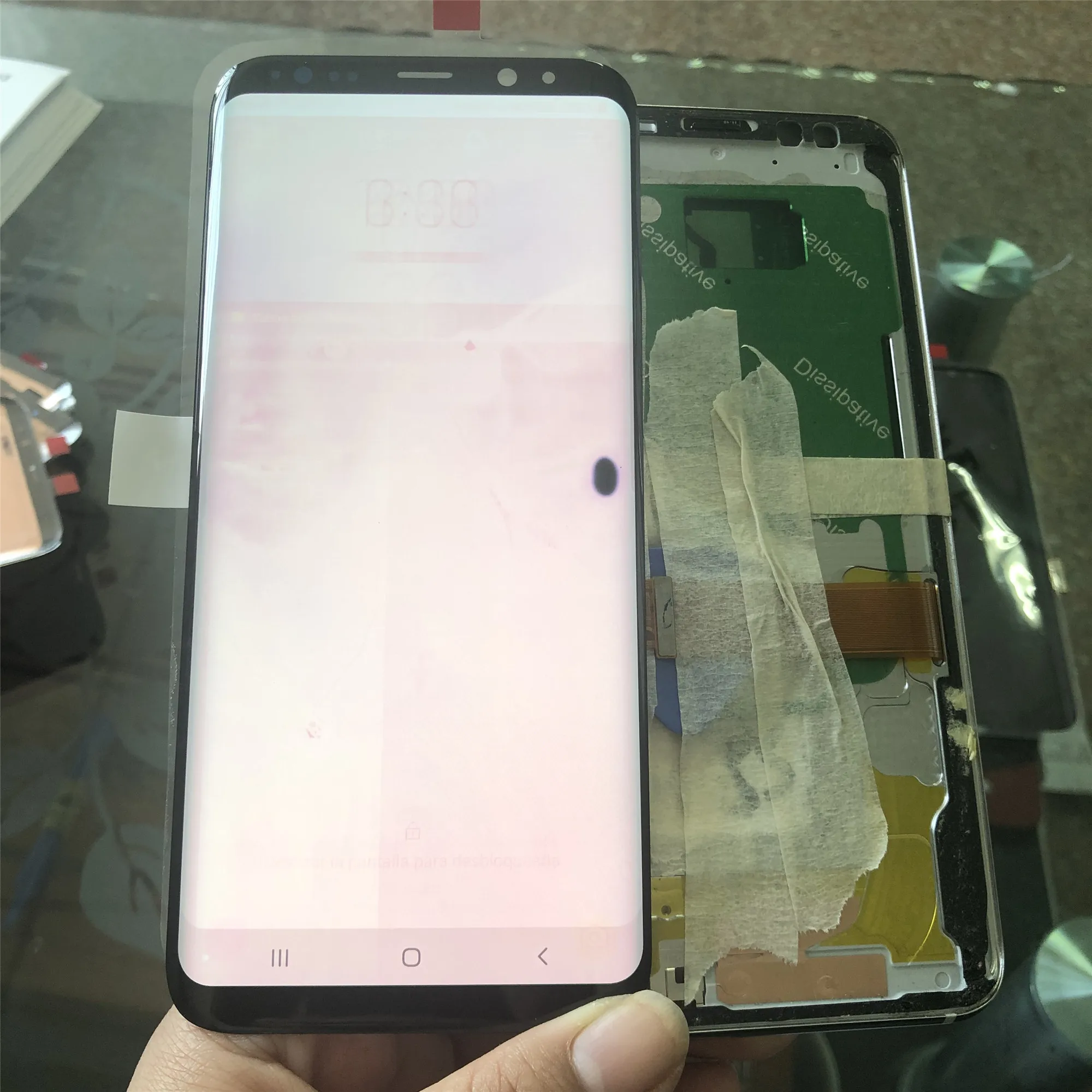 Супер AMOLED для Samsung Galaxy S8 plus G955f G955 ЖК дисплей сенсорный экран дигитайзер сборка +