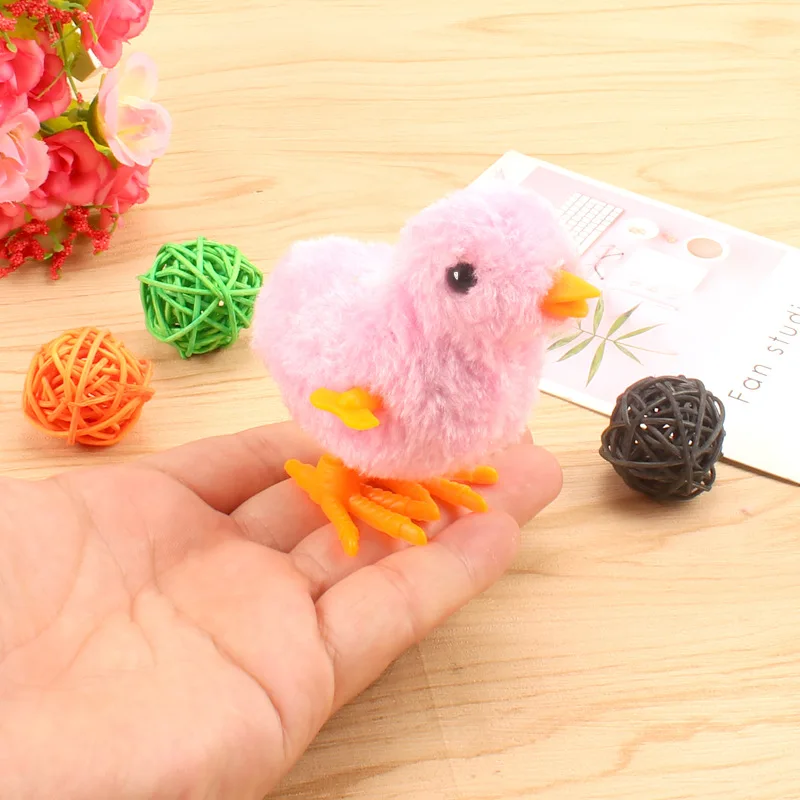 Juguete de peluche de pollo con resorte para ni&ntilde;os, juguete educativo para regalo-1