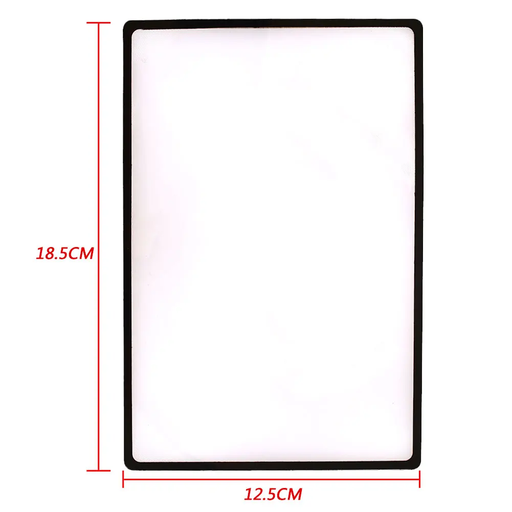 Прозрачная стеклянная линза увеличительное стекло Офисная лупа из ПВХ для