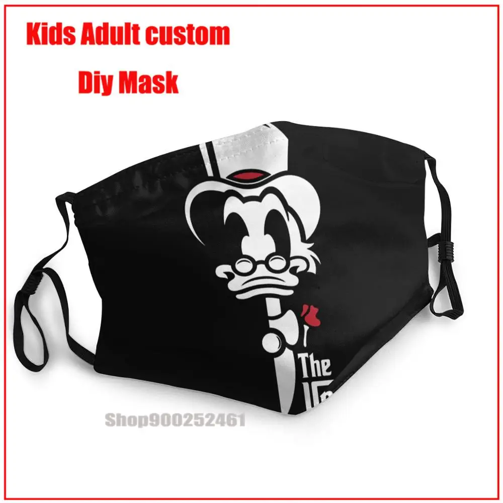 

Donald Duck The Uncle DIY mascarillas de tela washable reusable face mask adult mask pm2.5 funny pattem print grimace ghost