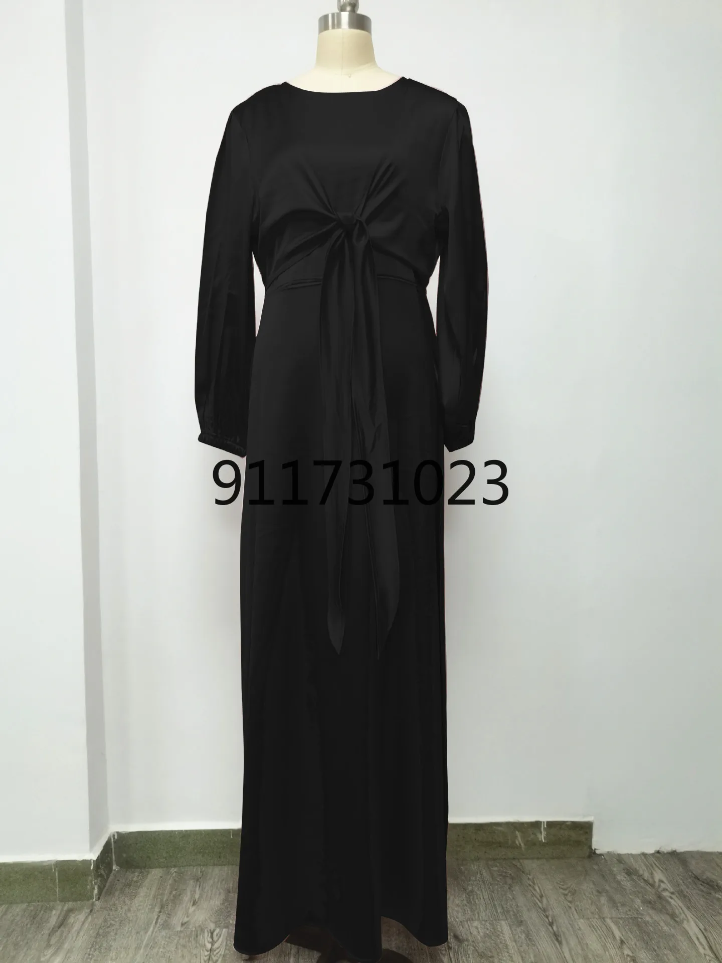 Весна-Осень 2021 мусульманское женское длинное платье с длинным рукавом из