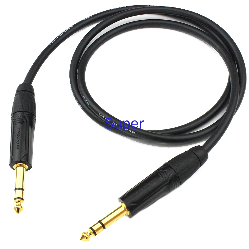 

TRS Cable Audio Cable 6.35 Large Three-core Signal Cable 6.5 Monitor Speaker Cable Balanced Cable