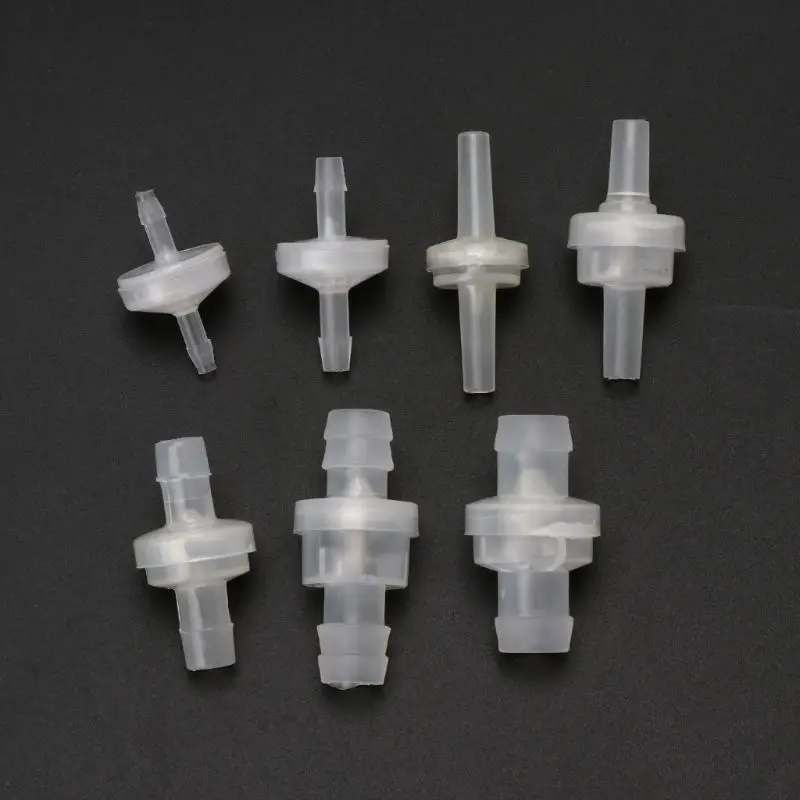 

Plastic One-Way Non-Return Water Inline Fluids Check Valves For Fuel Gas Liquid 3mm/4mm / 5mm/6mm / 8mm / 10mm/ 12mm