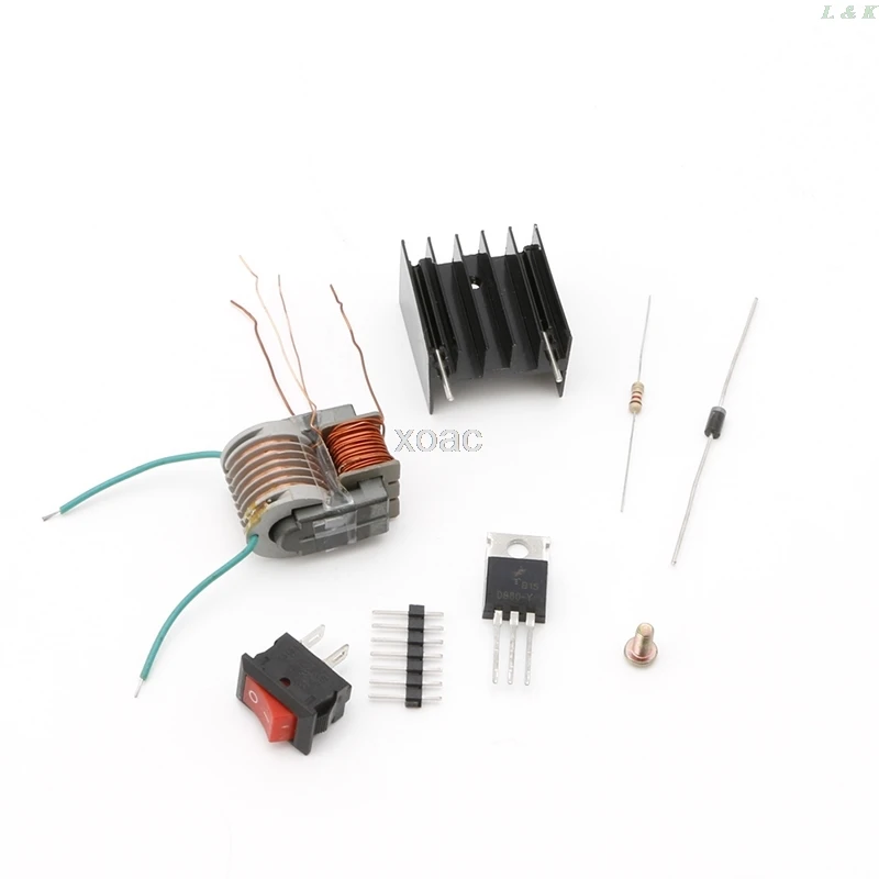 DIY Kit DC высоковольтный генератор инвертор электрический воспламенитель 15KV 18650
