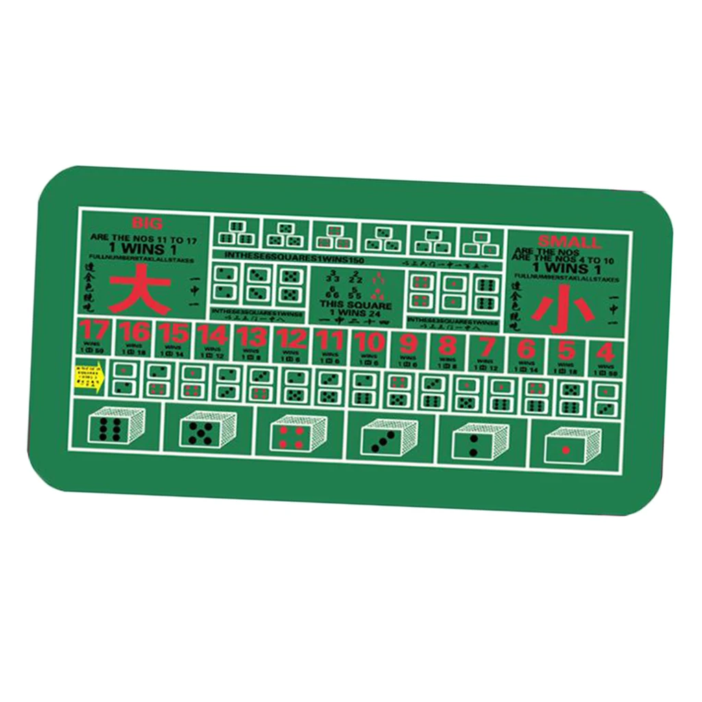 

Anti-slip Poker Table Mat Portable Gambling Layout Blackjack Craps Felt