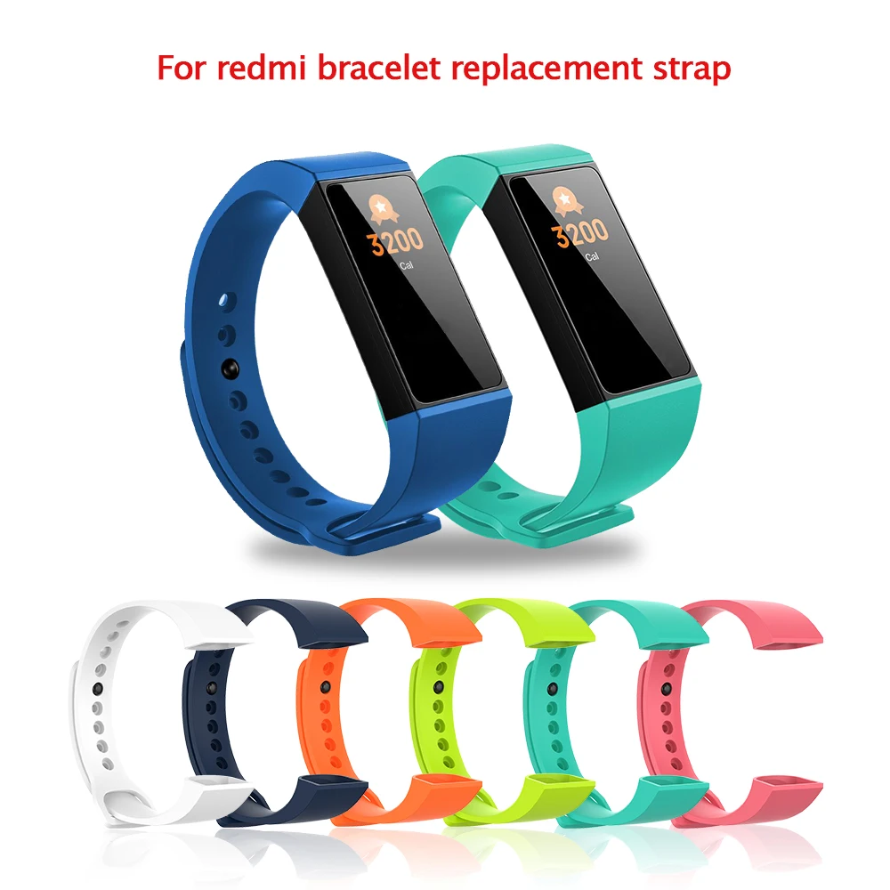 Официальный силиконовый ремешок на запястье для Xiaomi MI Band 4C 4 C Red Mi мягкий браслет