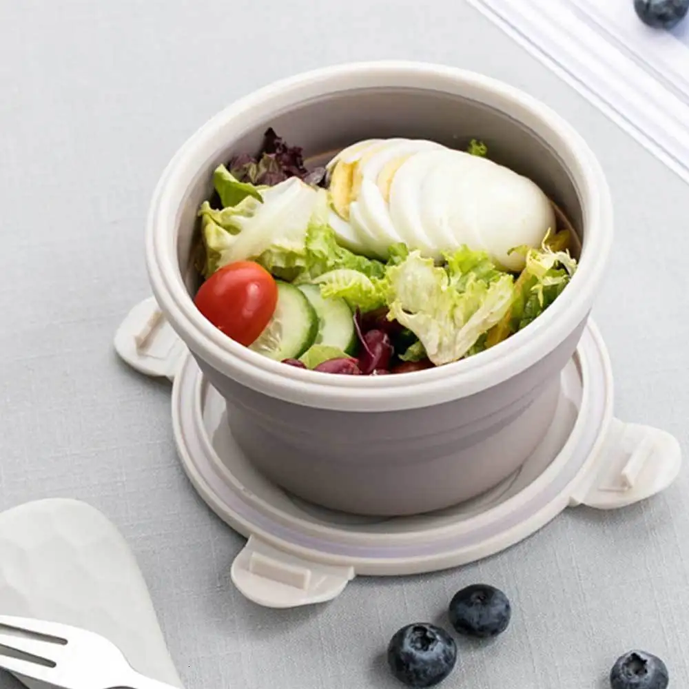 Складная коробка для завтрака экологически чистый силиконовый Ланч бокс