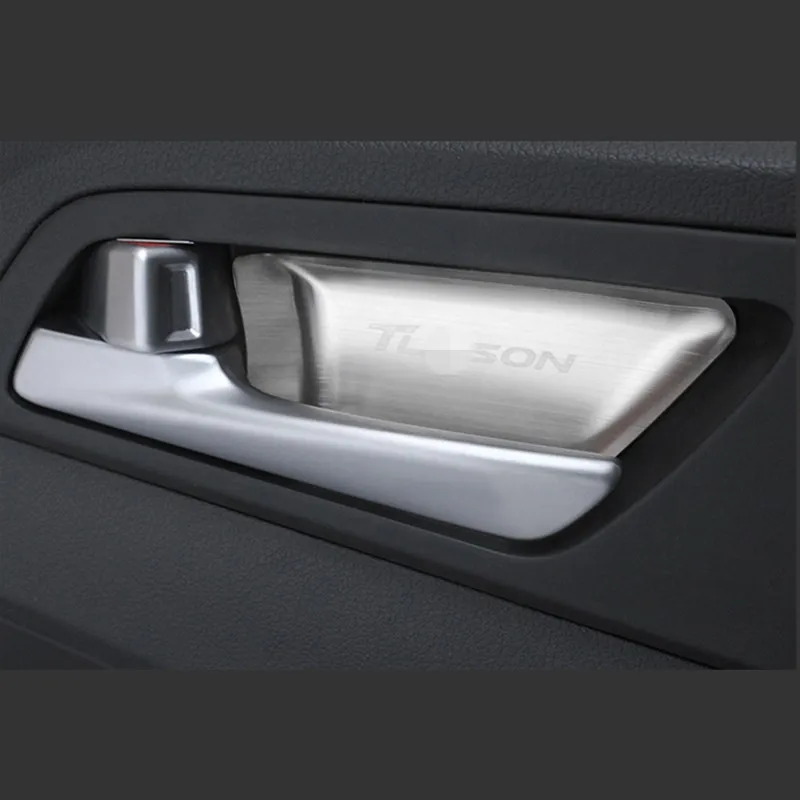 Автомобильный Стайлинг внутренняя накладка на дверную ручку из нержавеющей