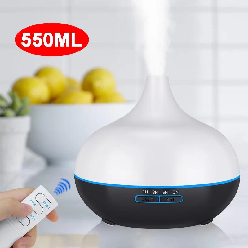 550 мл ультразвуковой увлажнитель воздуха диффузор эфирного масла с пультом